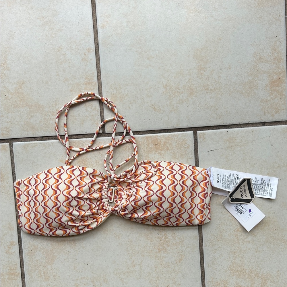 RVCA Multicolor Wave Bikini Top